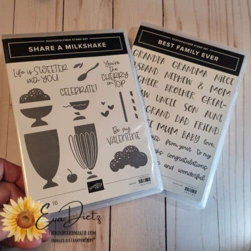 Share a Milkshake and Best Family Ever stamp sets from Stampin' Up!