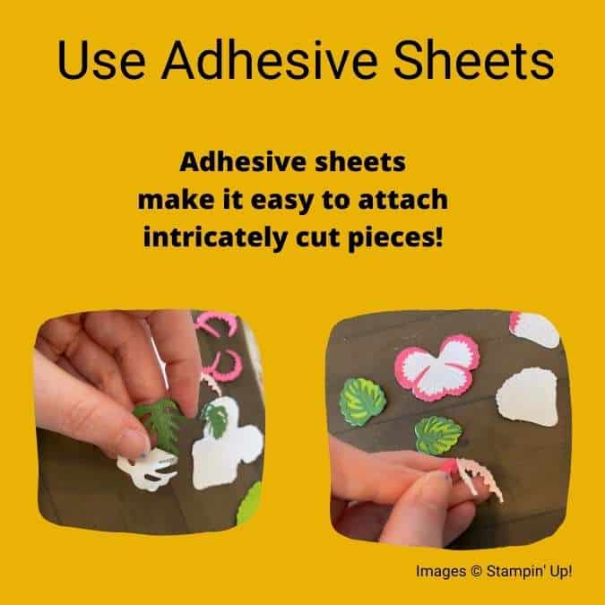 Using adhesive sheets in your paper crafting