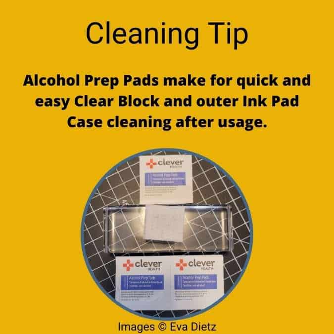 cleaning tip by using alcohol wipes for cleaning blocks and tools
