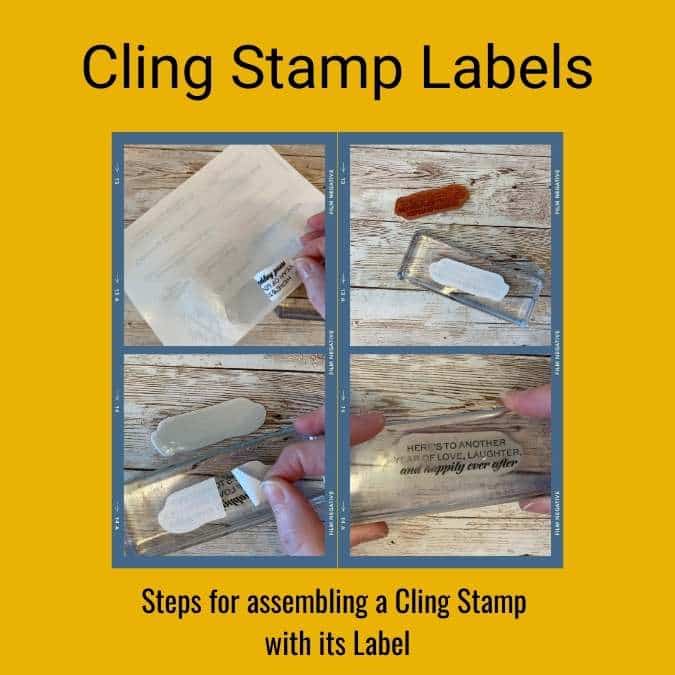 Always apply your cling labels to your cling stamps