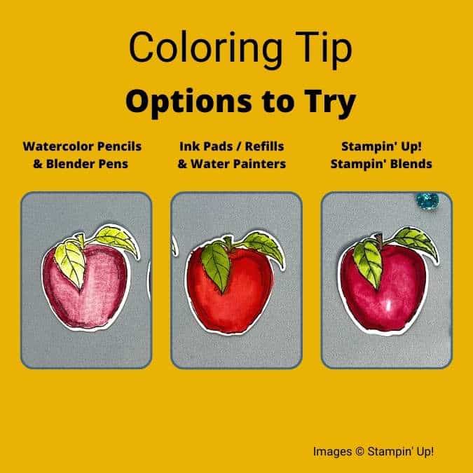 three tips on what products to use to color your stamped images