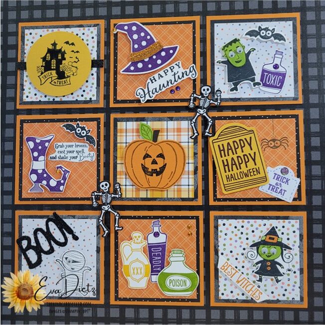Celebrate with this 12″ x 12″ Halloween Sampler to Decorate Your Home