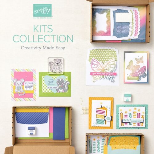 image of the kits collection from stampin' up and some of the kits you can choose from