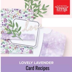 cover image for the January Lovely Lavender Card Recipe document