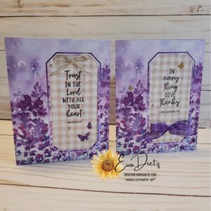 Scripture Card using Courage and Faith Stamp Set along with the January 2024 Paper Pumpkin kit.