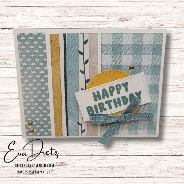 Quick Birthday Card Tutorial – Everyday Happiness Designer Series Paper
