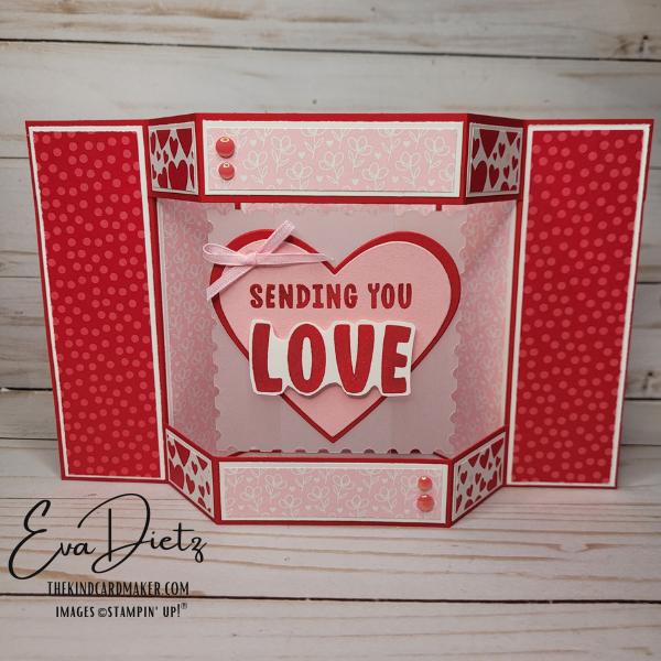 How to Make an Open Bay Window Card | Valentine Fun Fold Tutorial     