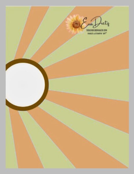 Card Sketch for the Scrappy Sunburst Hello Card