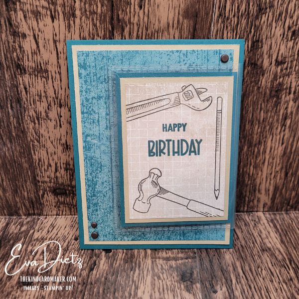 Easy Masculine Birthday Card and Gift Card Holder with a Flip Flap Surprise