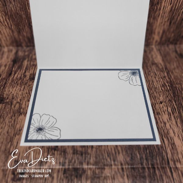 Inside view of Arched “Happy Anniversary” card