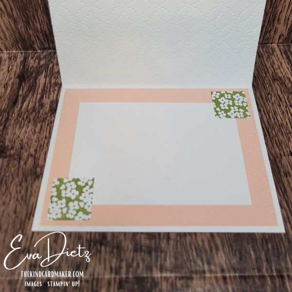 inside view of You're on my Mind card using arched tag