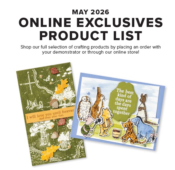 Cover image for the March 2026 Online Exclusive products and attached pdf.