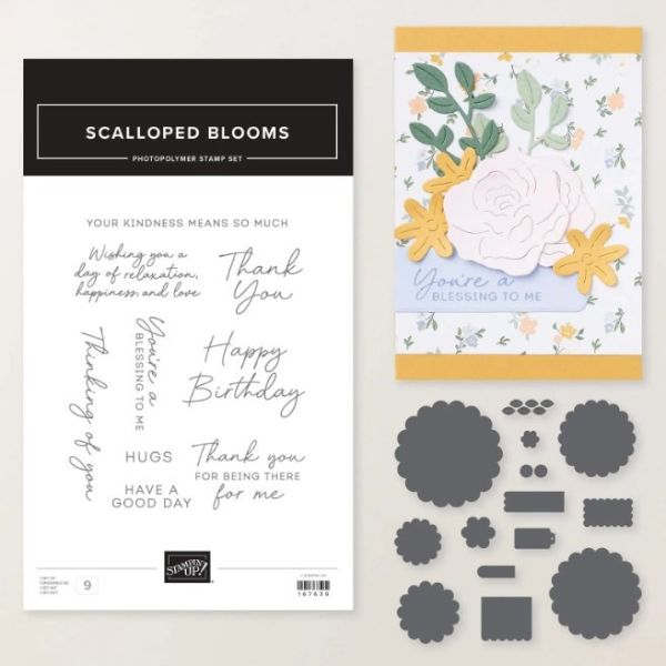 Scalloped Blooms Bundle by Stampin' Up! used in the 5 card In Color Projects.